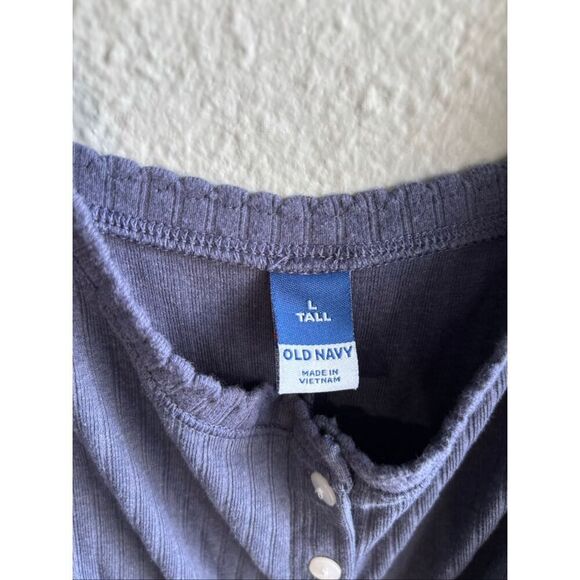 ❤️Old Navy Cropped Rib-Knit Henley Lounge Jumpsuit - Picture 6 of 6